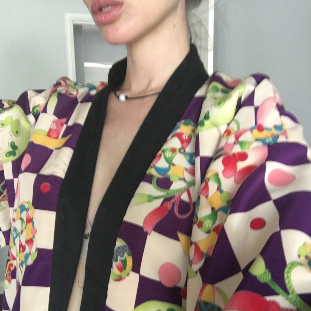 Hanten Women Colorful Kimono Coat Jacket Japanese